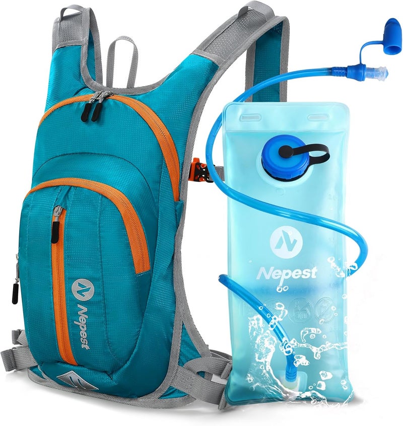 Nepest Hydration Pack Backpack for Women & Men, Lightweight Water Backpack with 2L Water Bladder for Hiking Cycling Running Biking - Image 1
